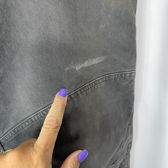 Wrangler work pants men's waist size 38 x 30 gray jeans reinforced knees - Picture 8 of 16